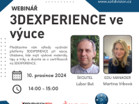 Využití 3DEXPERIENCE ve výuce - webinář 10. prosince 2024