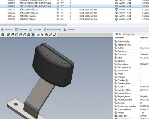 SOLIDWORKS PDM PROFESSIONAL, školení správce – pokročilá správa